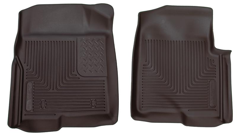Ford F-150 Floor Liners - Front - Husky Liners - X-act Contour - Black - `09-`12